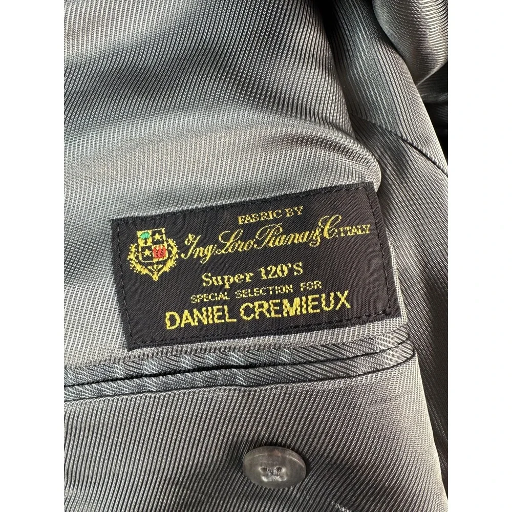 Daniel Cremieux Blazer Mens‎ 54R Gray Pinstripe Loro Piana Super 120s Sport Coat